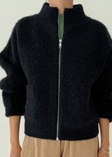 Alpaca Zip Front Jacket