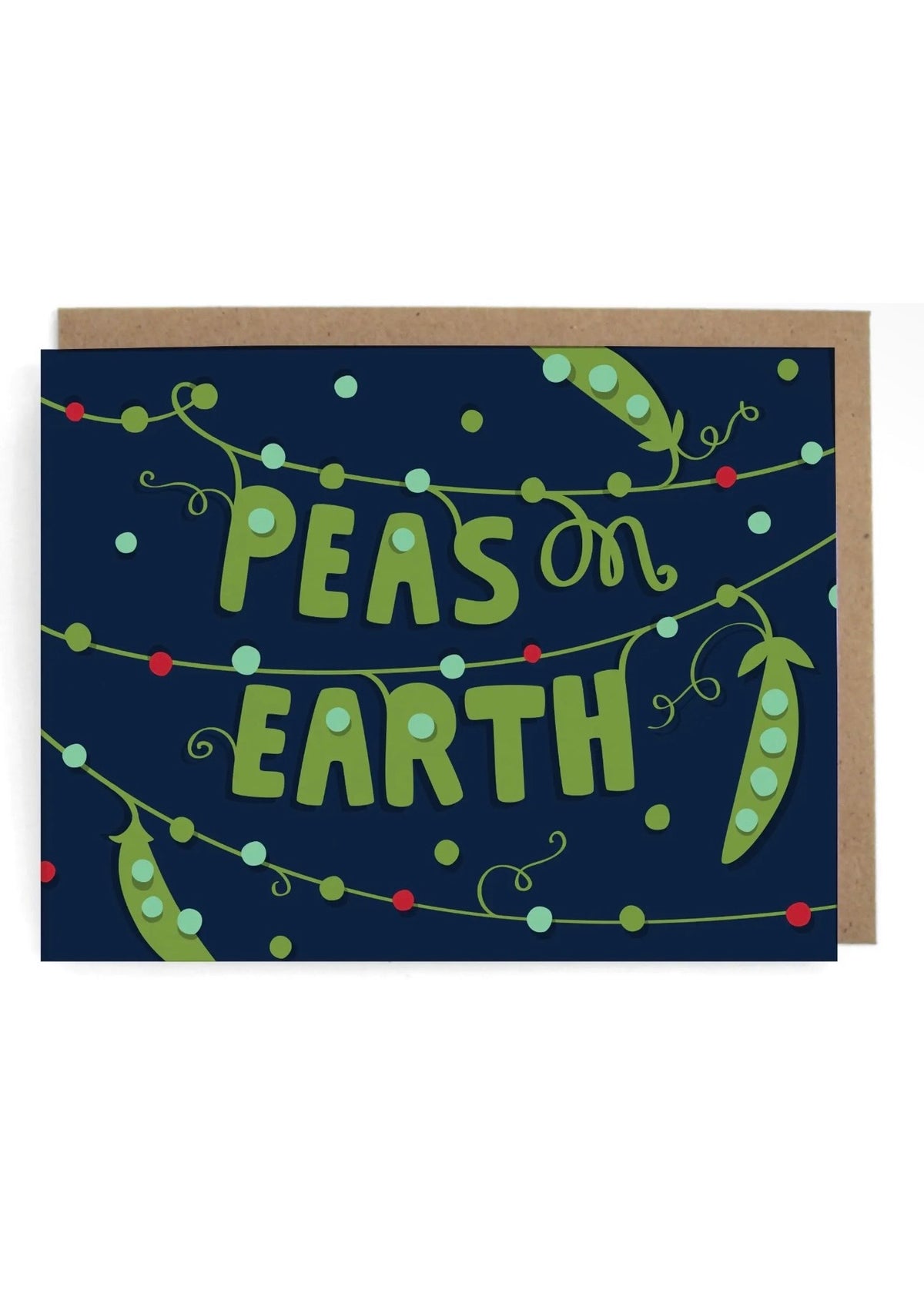 Peas Holiday Greeting Card