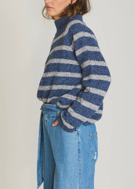 Striped Contrast Sweater