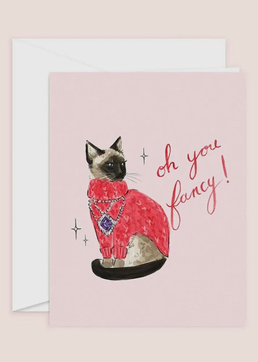 Oh You Fancy! Cat Card