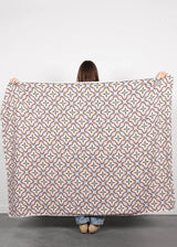 THE MOSAIC | Block Print Sherpa Lined Throw