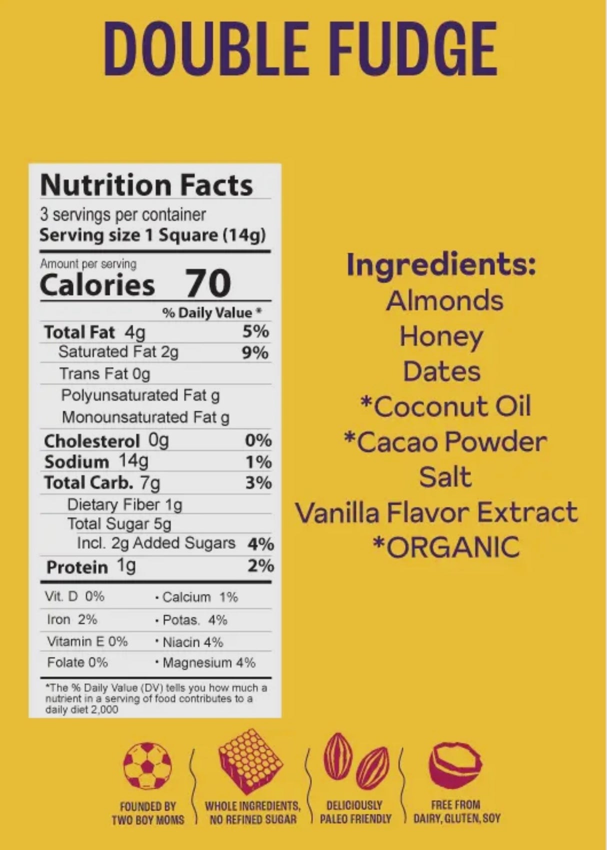 Double Fudge Brownie Batter Bites (DF + GF + Paleo)