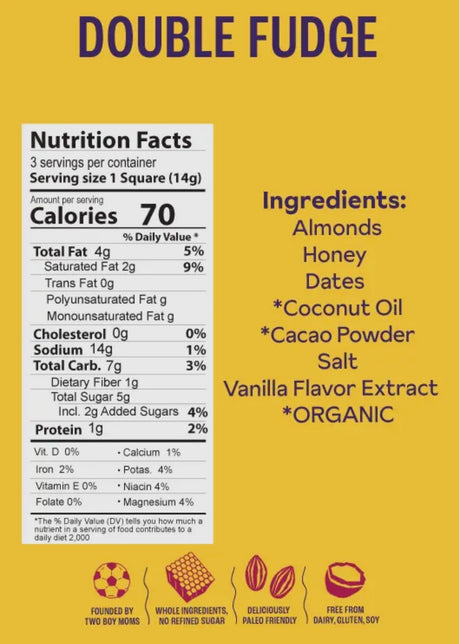 Double Fudge Brownie Batter Bites (DF + GF + Paleo)