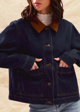 Denim Cropped Barn Jacket