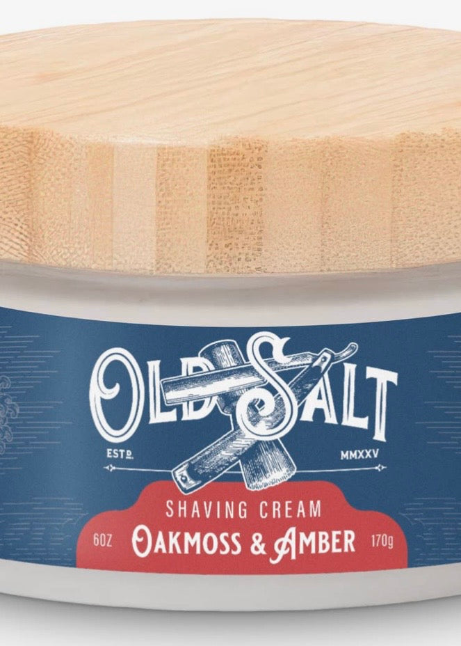 Oakmoss + Amber Shaving Cream with Undaria Sea Kelp