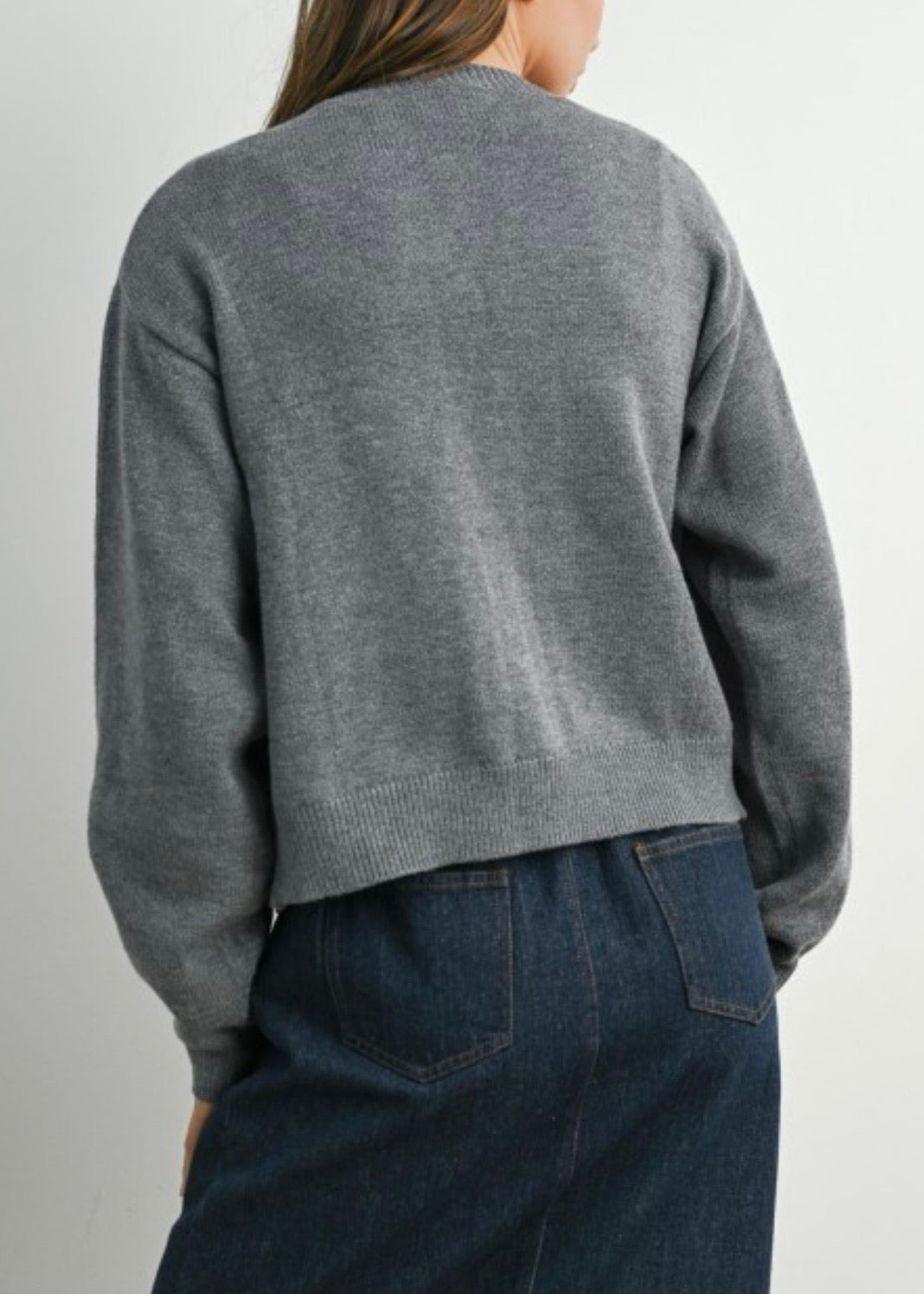 Colored Button Cardigan