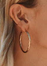 Bold Twisted Hoop