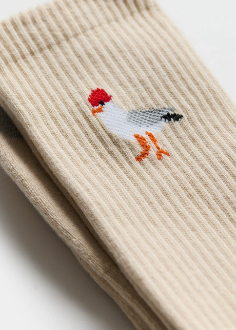 Jaquard Crew Sock