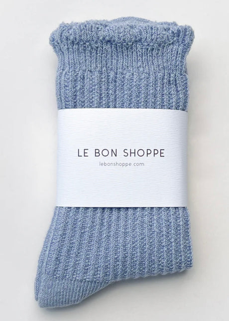Linen Scallop Socks