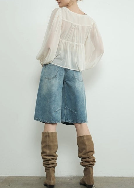 Bonnie Sheer Ruffle Blouse