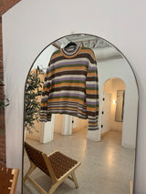 Indi & Cold Striped Mockneck Sweater