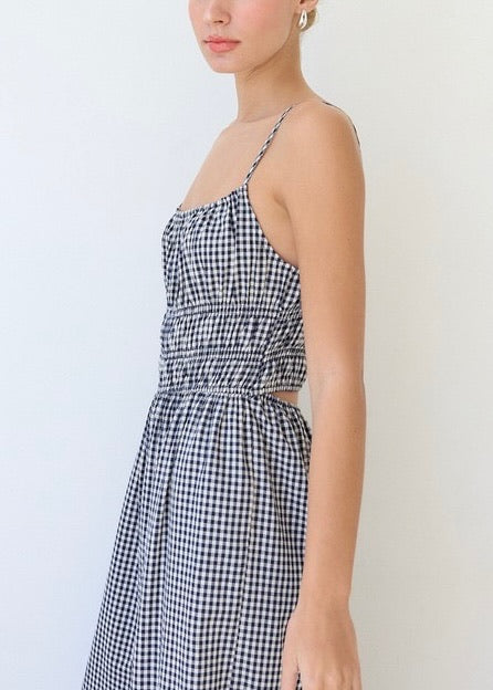 Gingham Wide Fit Jumpsuit