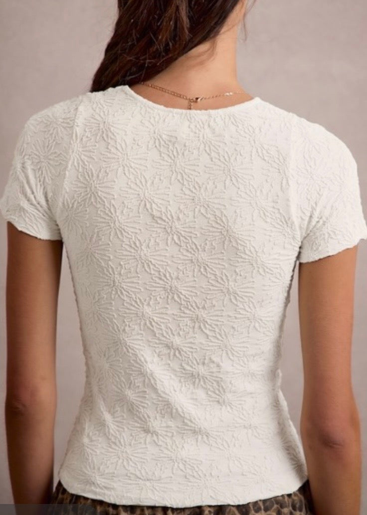 Phoebe Floral Textured Top