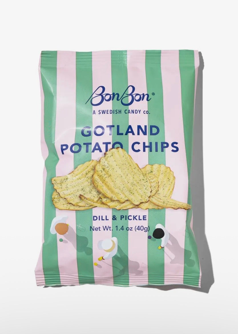 Bonbon's Dill and Pickle Potato Chips