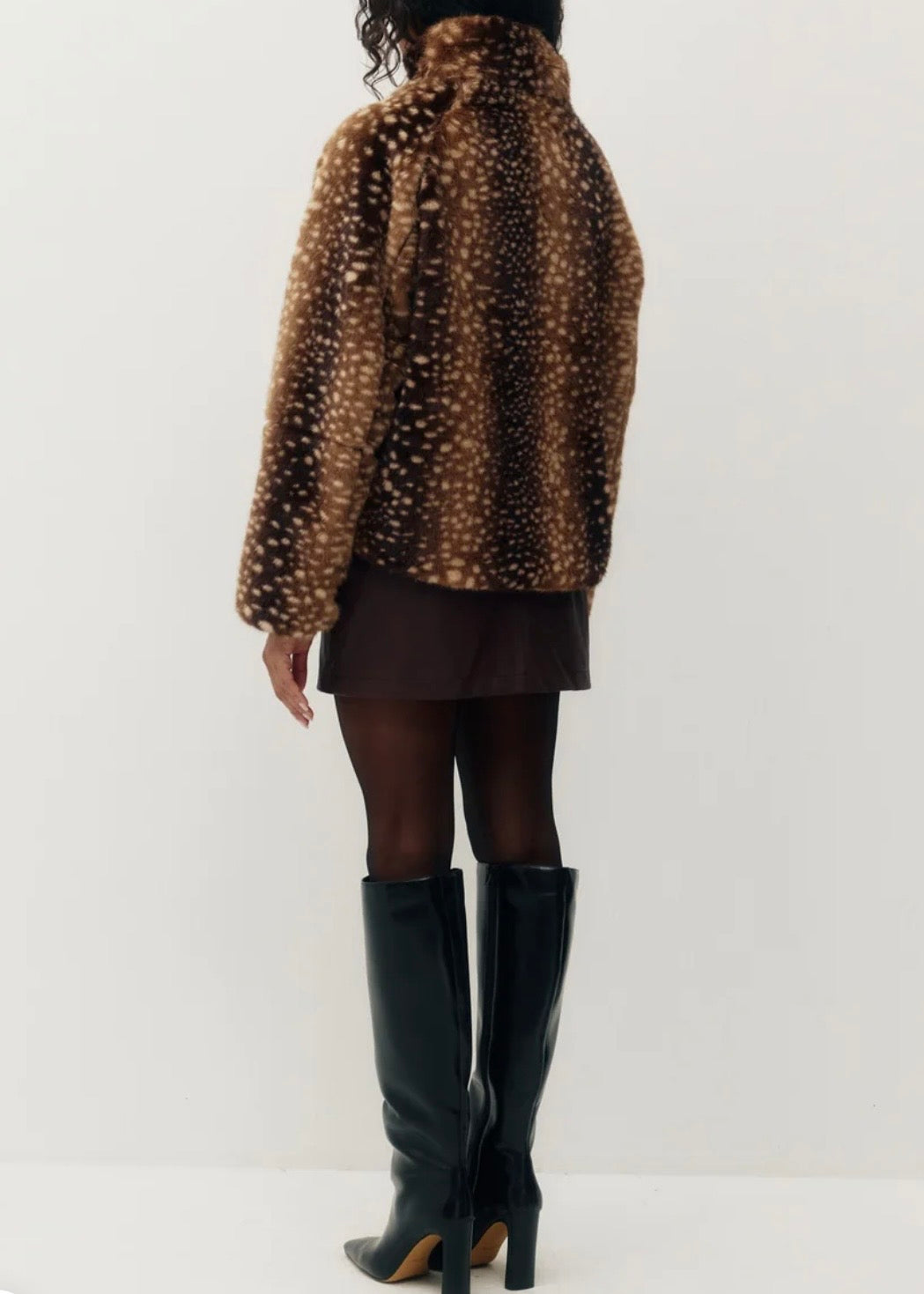Tachette Faux Fur Zip Up