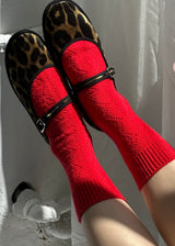 Cashmere Pointelle Socks