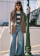 Frankie Cable Knit Stripe Pullover