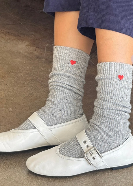 Embroidered Snow Socks