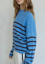 Piper Pullover Quarter Stripe Sweater
