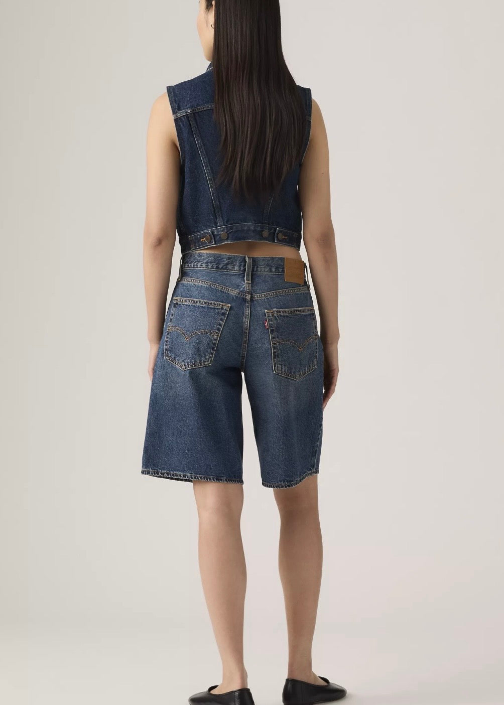 Baggy Dad Jort in Hinged Heart