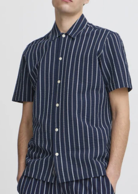 Kai Stripe Seersucker Shirt