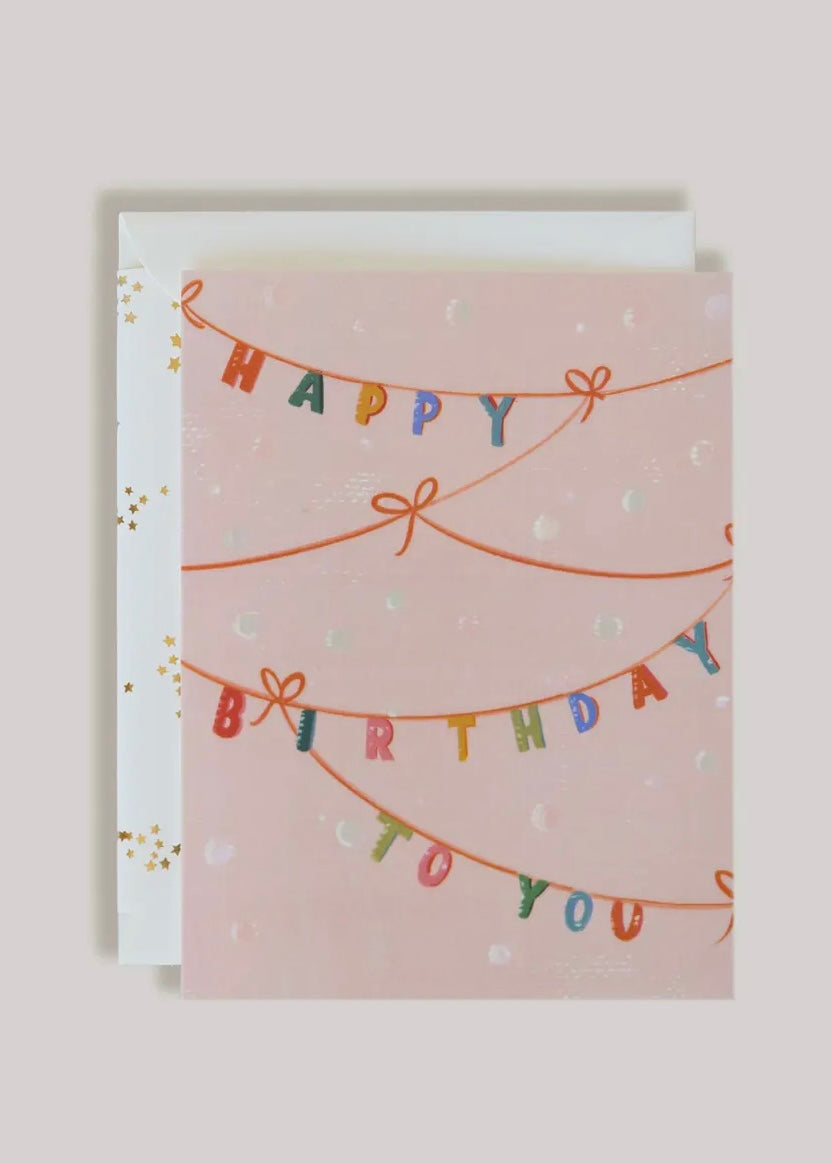 Happy Birthday Banner Card