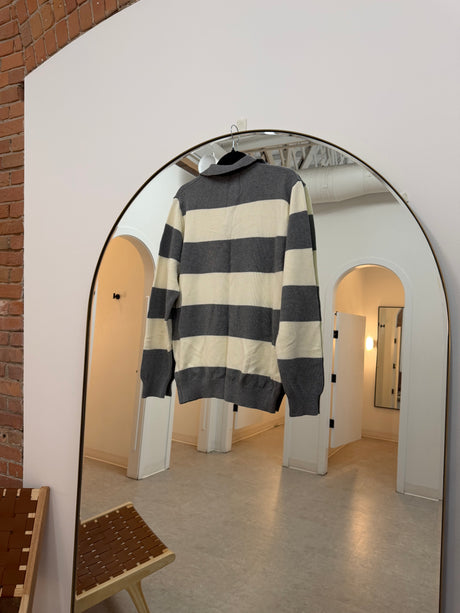 Blank Lab Striped Polo Sweater
