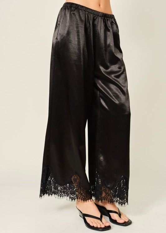 Bella Satin Lace Pants