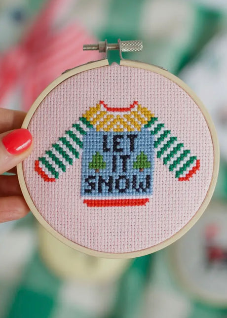 Let It Snow Sweater Counted Cross Stitch Kit