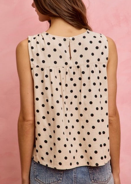 Penny Shirred Tank Top