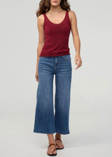 Performance Denim+ High Rise Wide Leg Crop