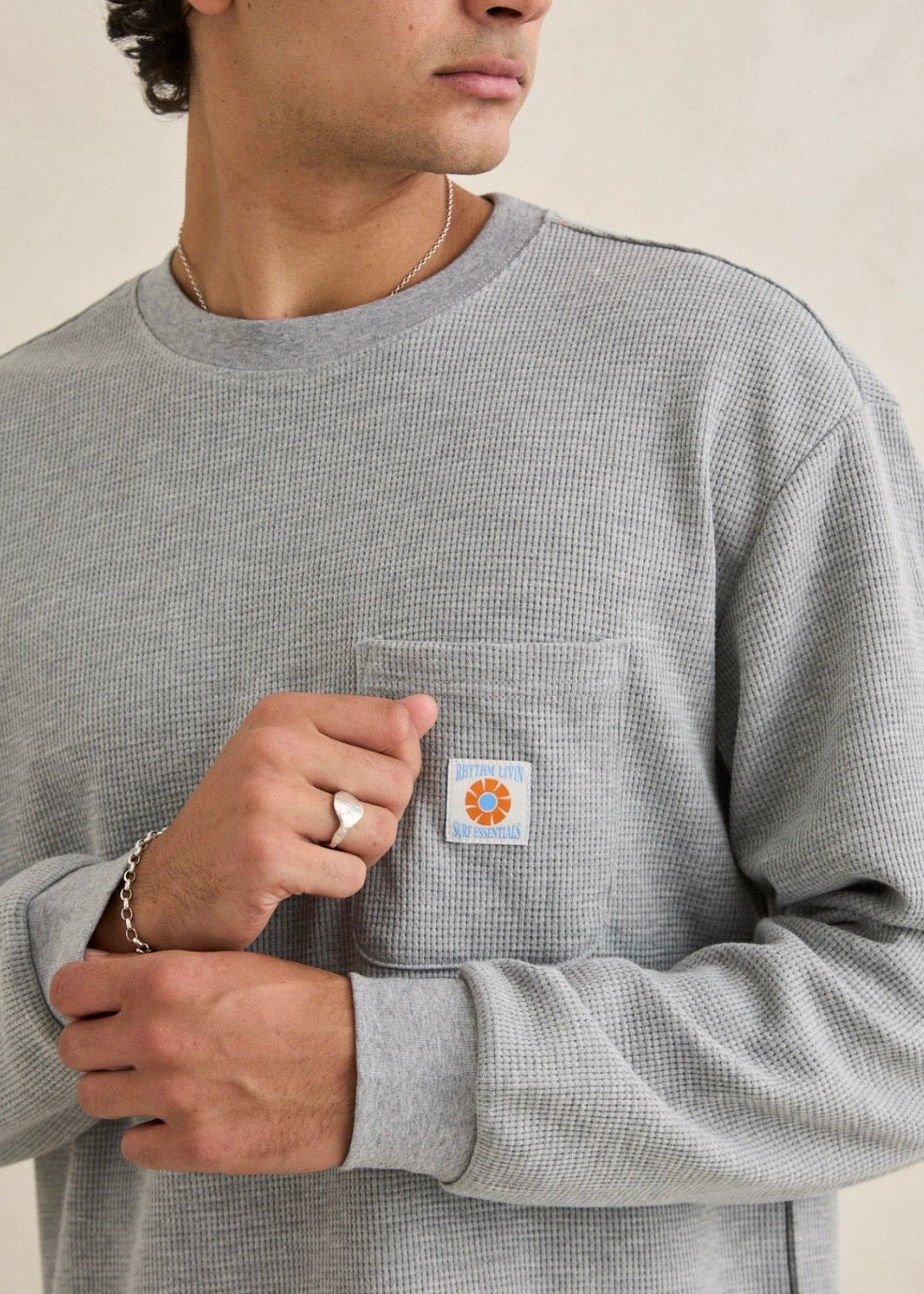 Vintage Pocket LS Waffle