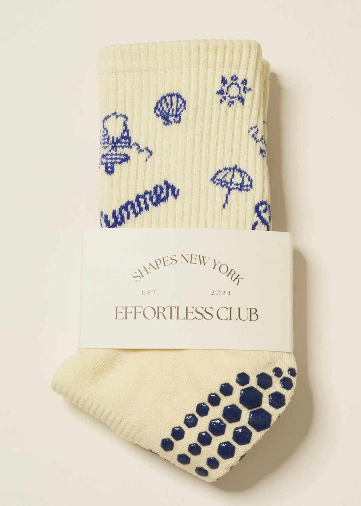 Vintage Summer  Grip Socks