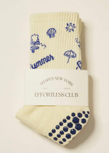 Vintage Summer  Grip Socks