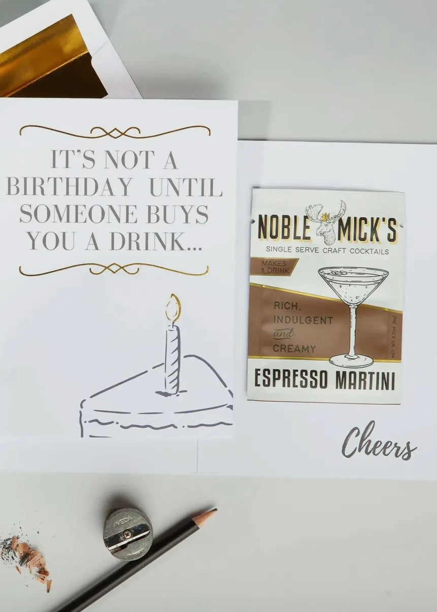 Not a Birthday Card + Espresso Martini
