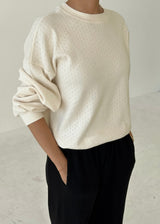 Pointelle Core Sweatshirt