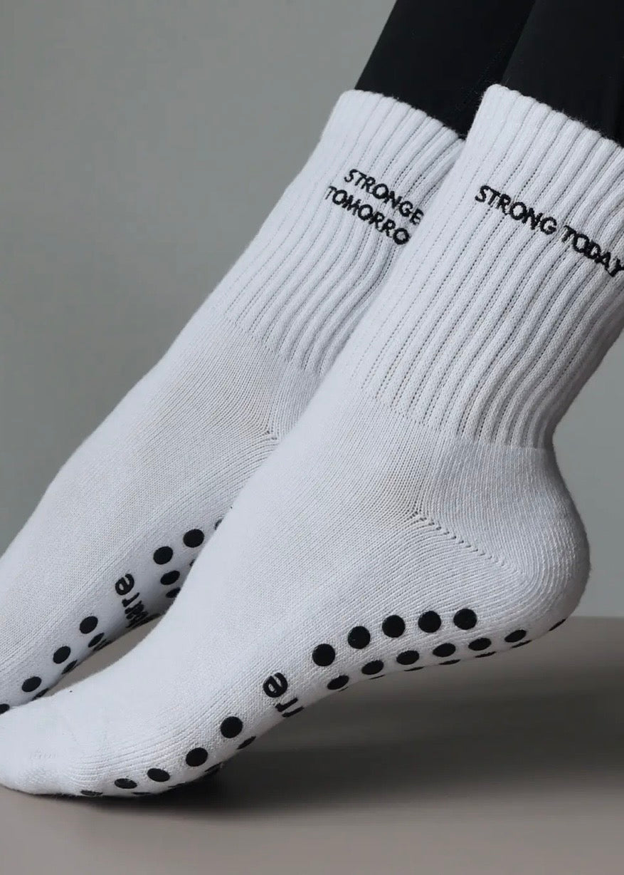 Strong Today, Stronger Tomorrow Grip Socks