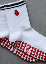 Ladybug Grip Socks