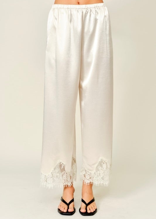 Bella Satin Lace Pants
