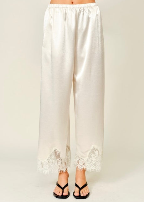 Bella Satin Lace Pants