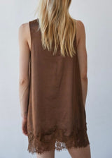 Codie Satin Lace Mini Dress