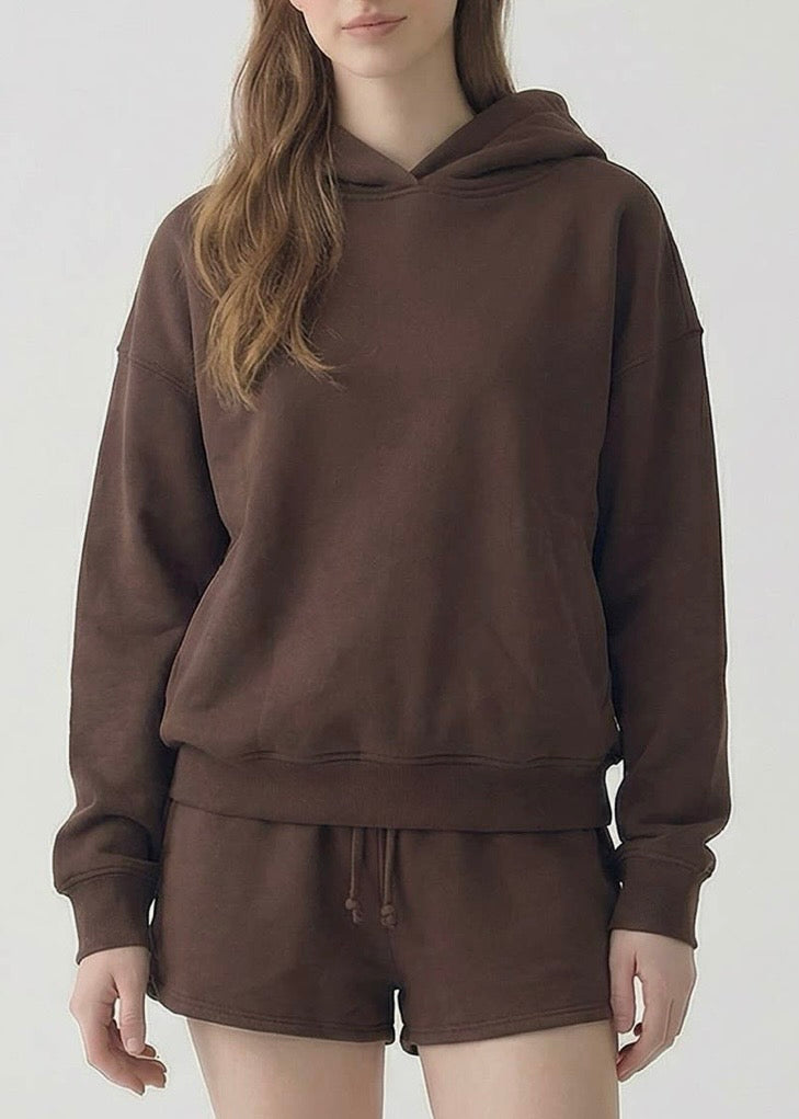 Pre Shrunk Soft Cotton Terry Basic Hoodie