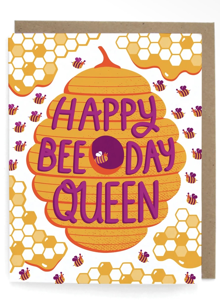 Honey Bee Birthday Greeting Card