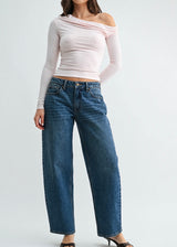 Relaxed Straight Barrel Jean