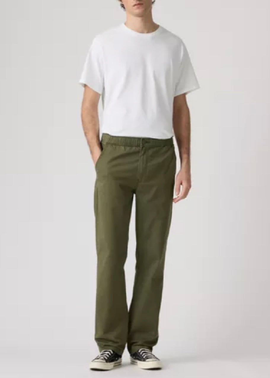 Pull-On Relaxed Straight Twill