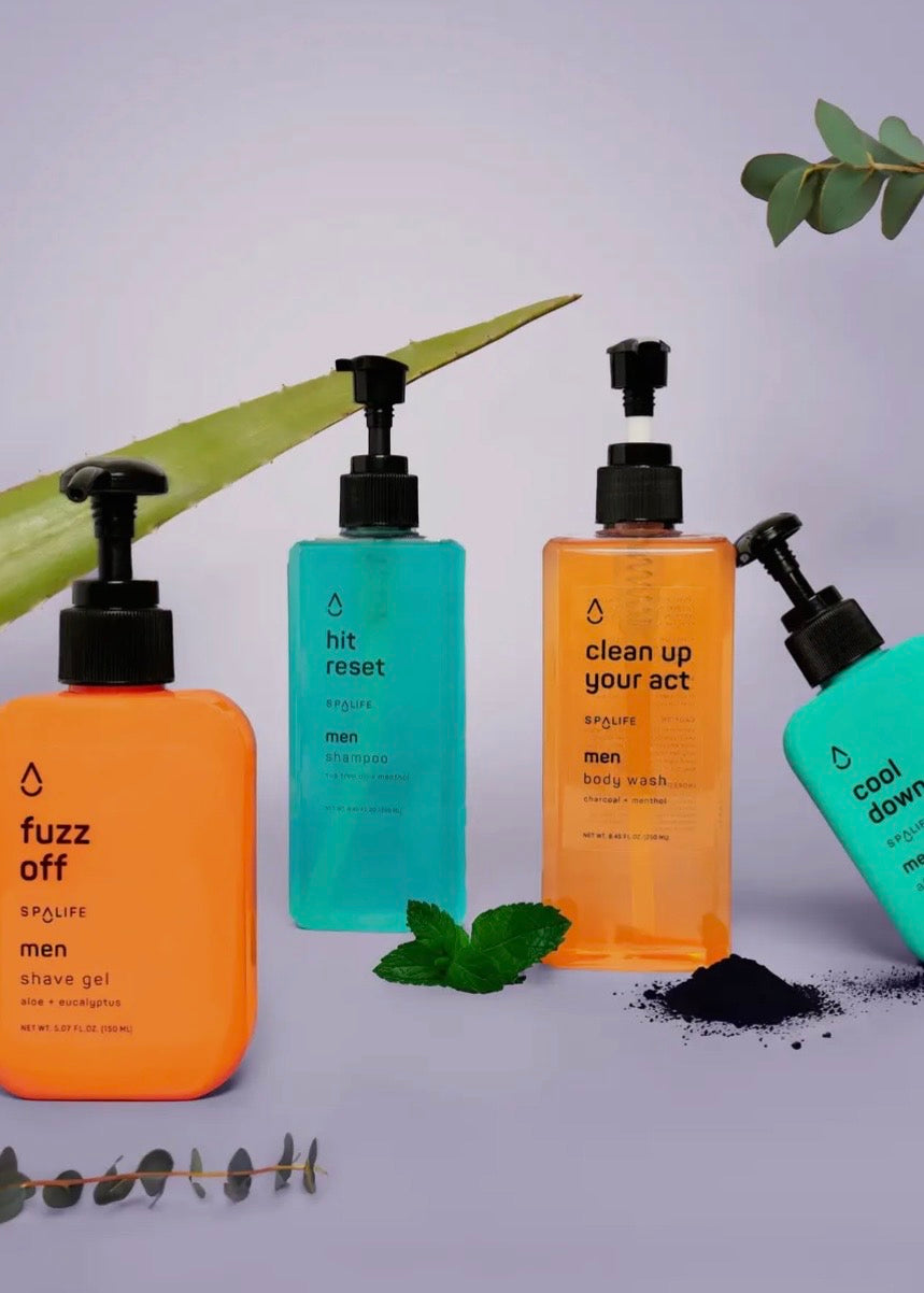 Men's Hair & Body Care Grooming Kit, Men's Skincare - 4 Pc