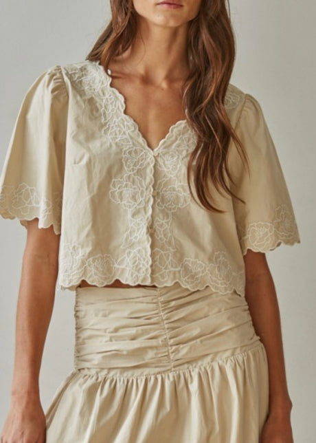 Tuscany Embroidered Top