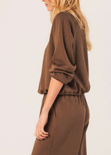 Tie Front Sweatshirt