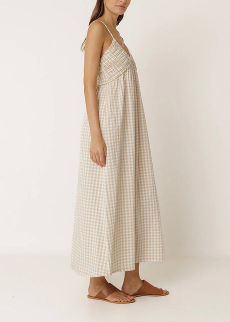Strappy Gingham Dress
