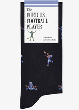 The Furious Football Player Socks